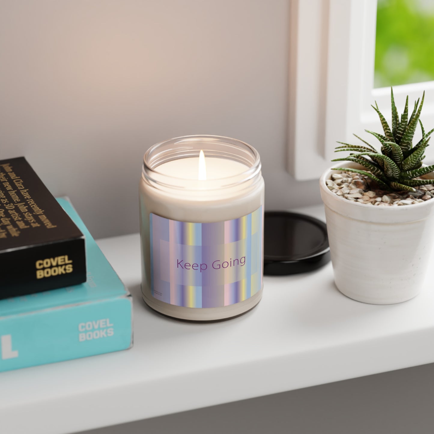 Scented Soy Candle, 9oz Keep Going - Design No.1600