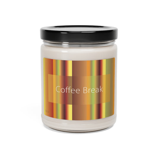Scented Soy Candle, 9oz Coffee Break - Design No.1200