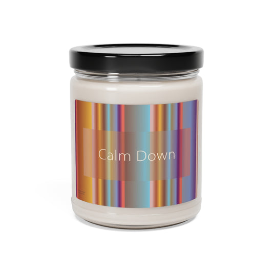 Scented Soy Candle, 9oz Calm Down - Design No.1801
