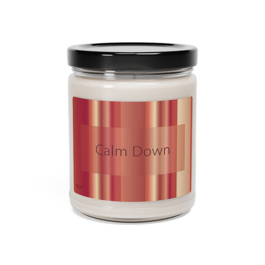 Scented Soy Candle, 9oz Calm Down - Design No.1101