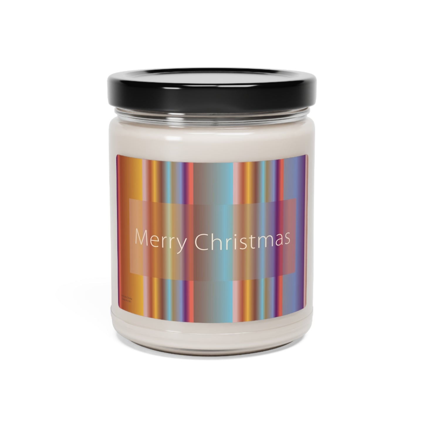 Scented Soy Candle, 9oz Merry Christmas - Design No.1801