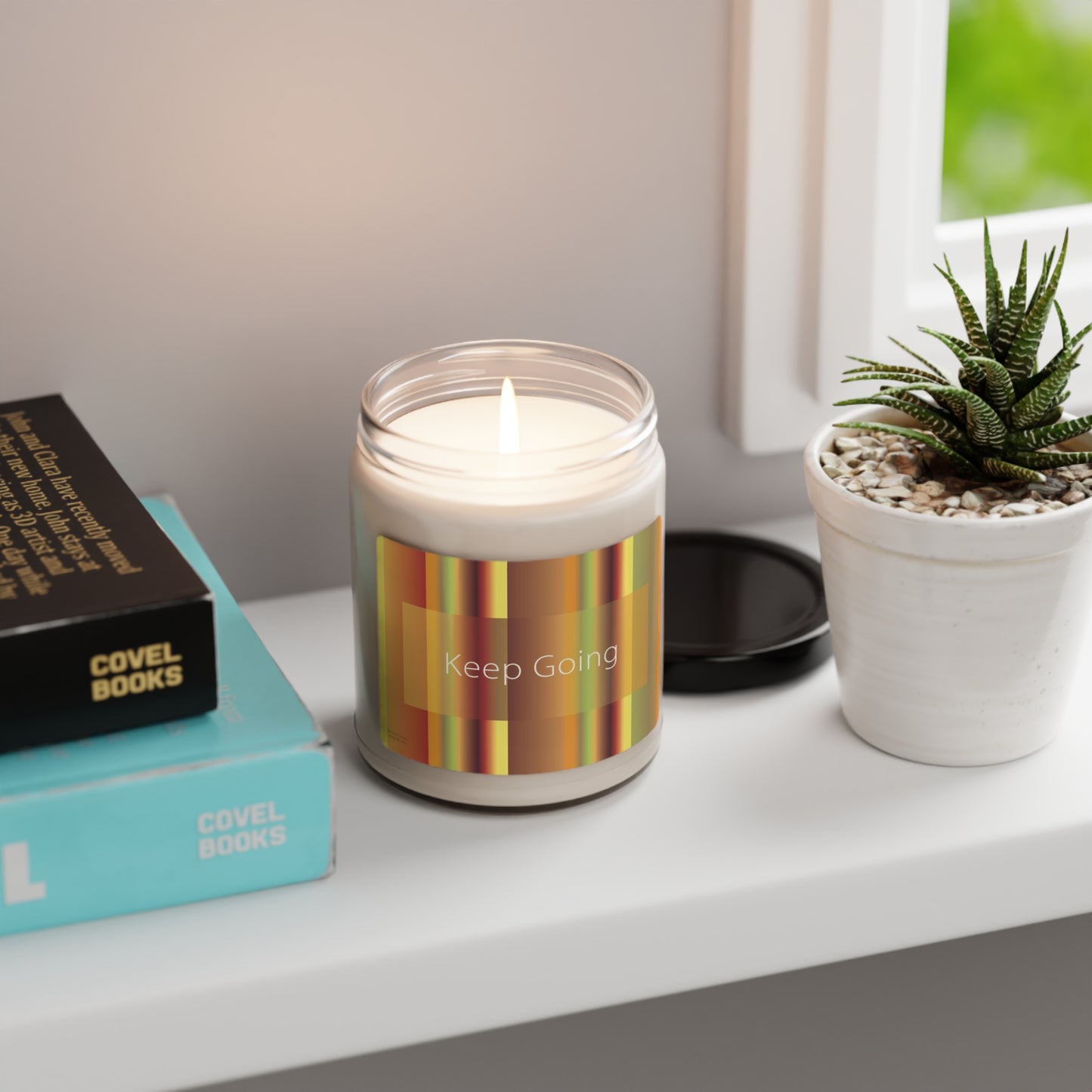 Scented Soy Candle, 9oz Keep Going - Design No.1200