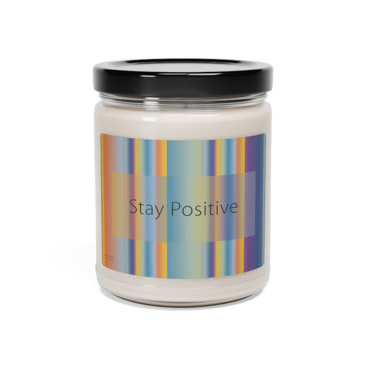 Scented Soy Candle, 9oz Stay Positive - Design No.400