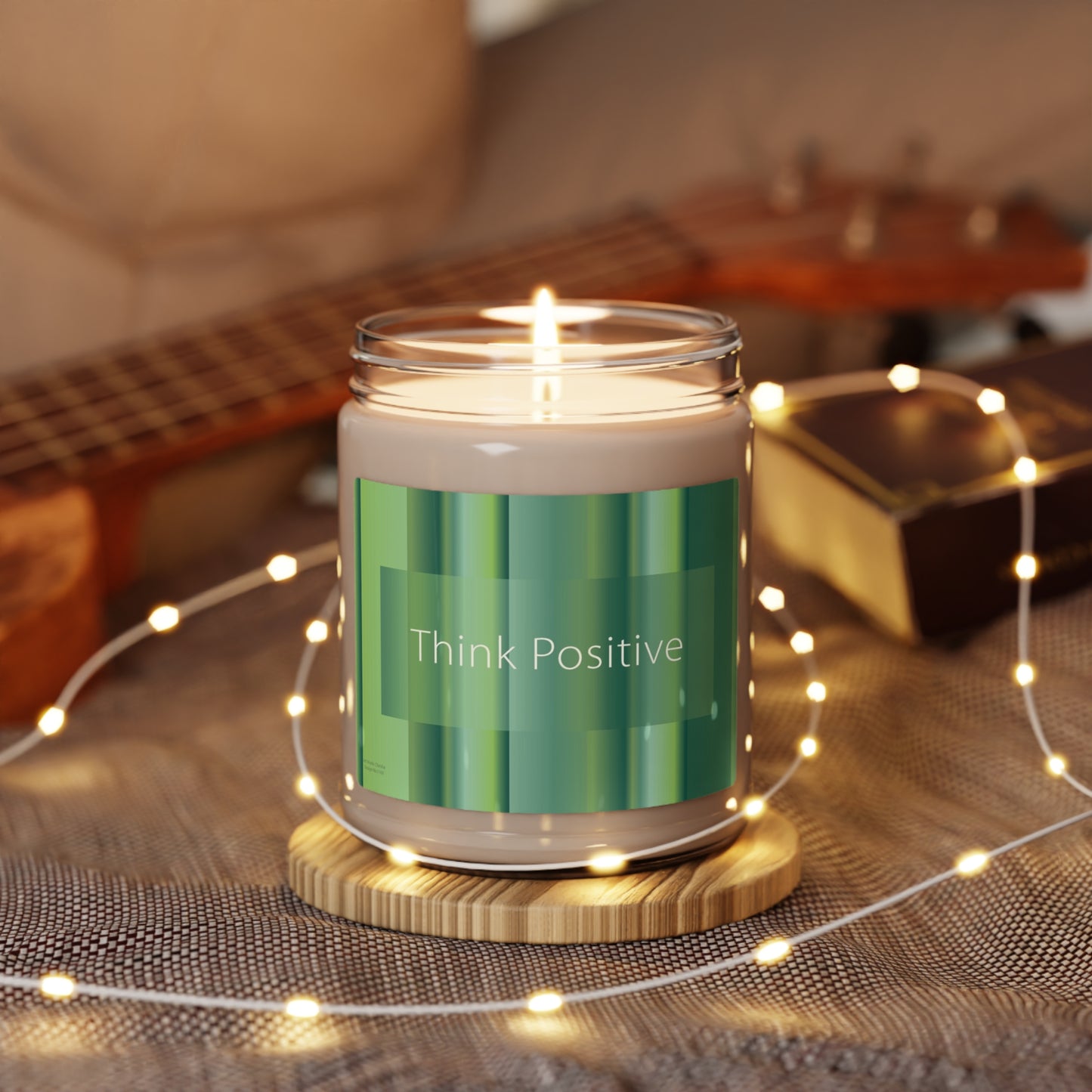 Scented Soy Candle, 9oz Think Positive - Design No.1100
