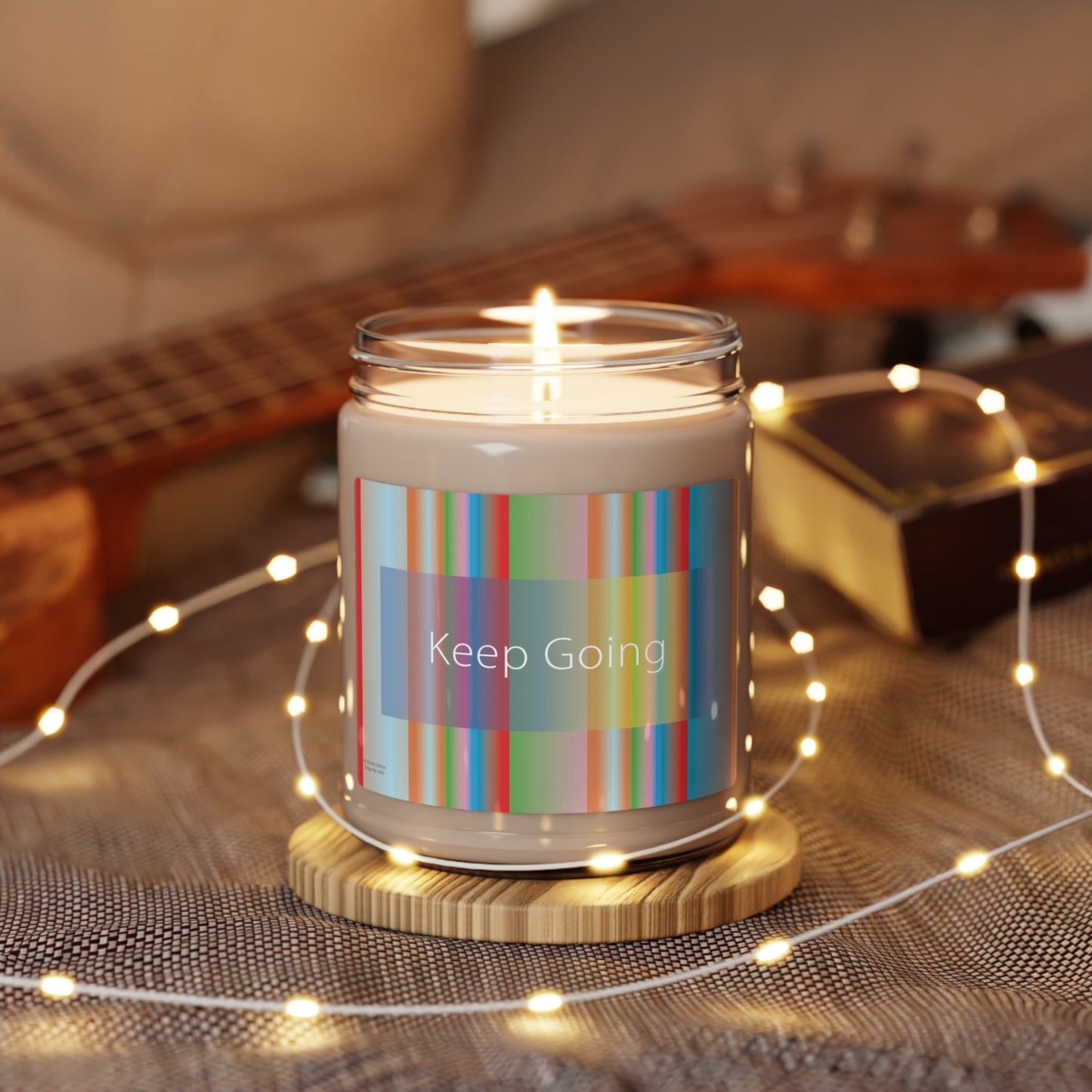 Scented Soy Candle, 9oz Keep Going - Design No.1400