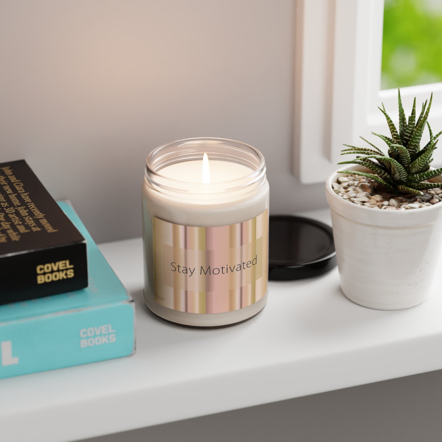 Scented Soy Candle, 9oz Stay Motivated - Design No.100