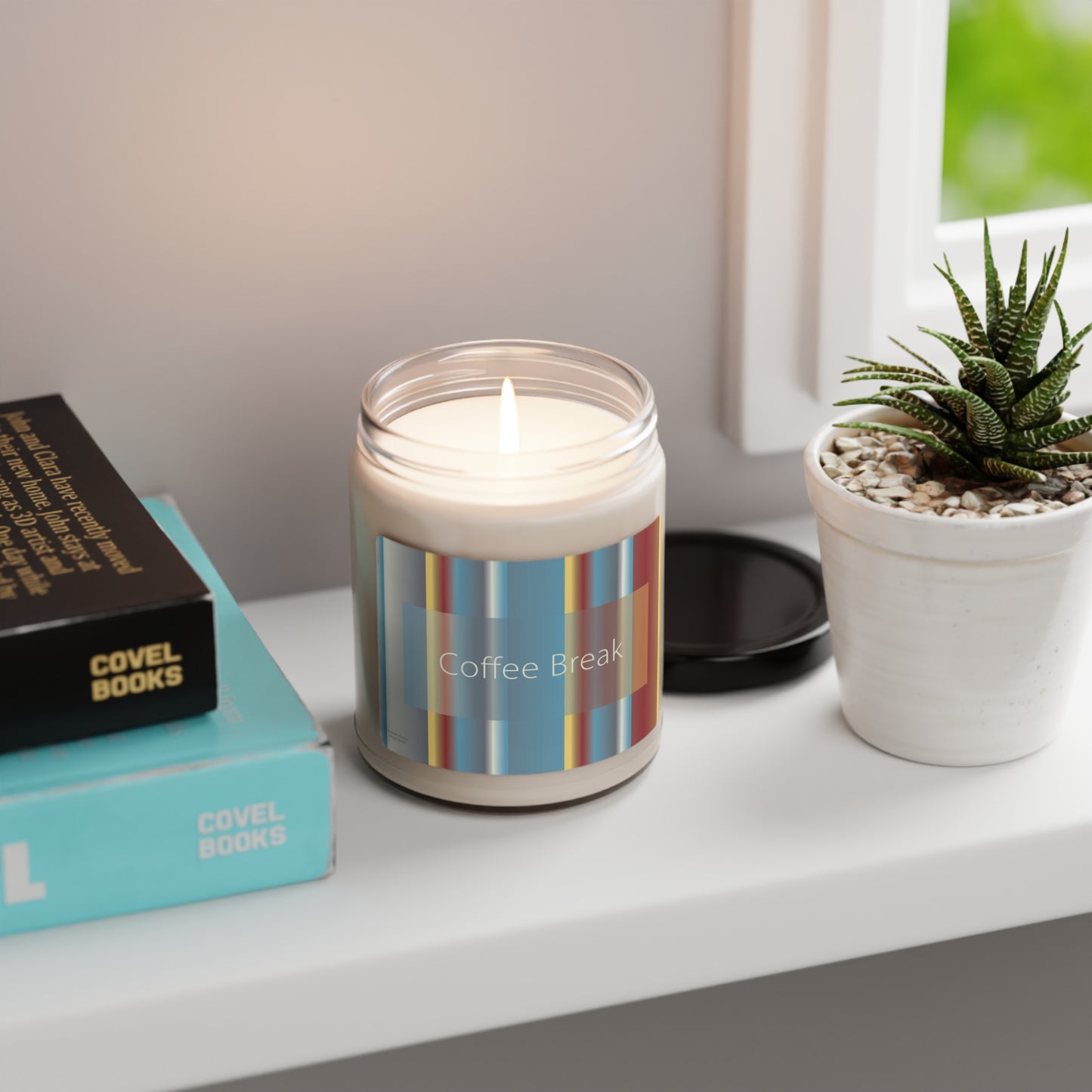Scented Soy Candle, 9oz Coffee Break - Design No.500