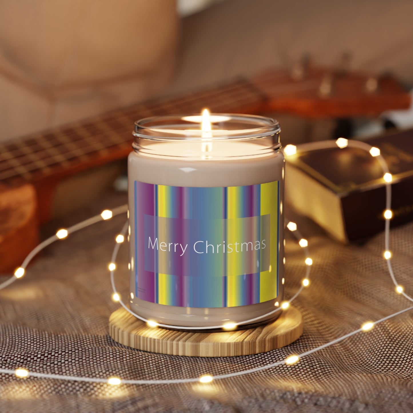 Scented Soy Candle, 9oz Merry Christmas - Design No.1300