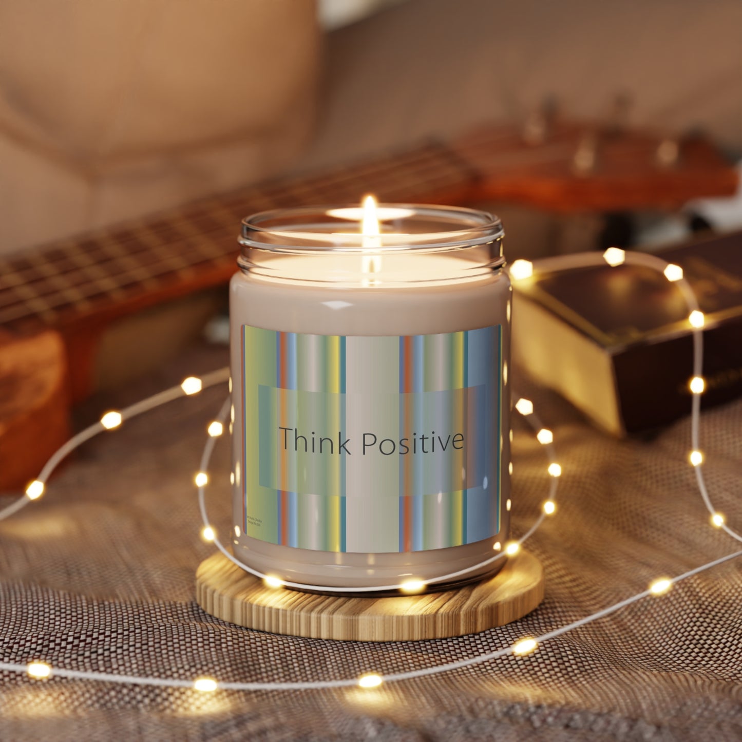 Scented Soy Candle, 9oz Think Positive - Design No.200