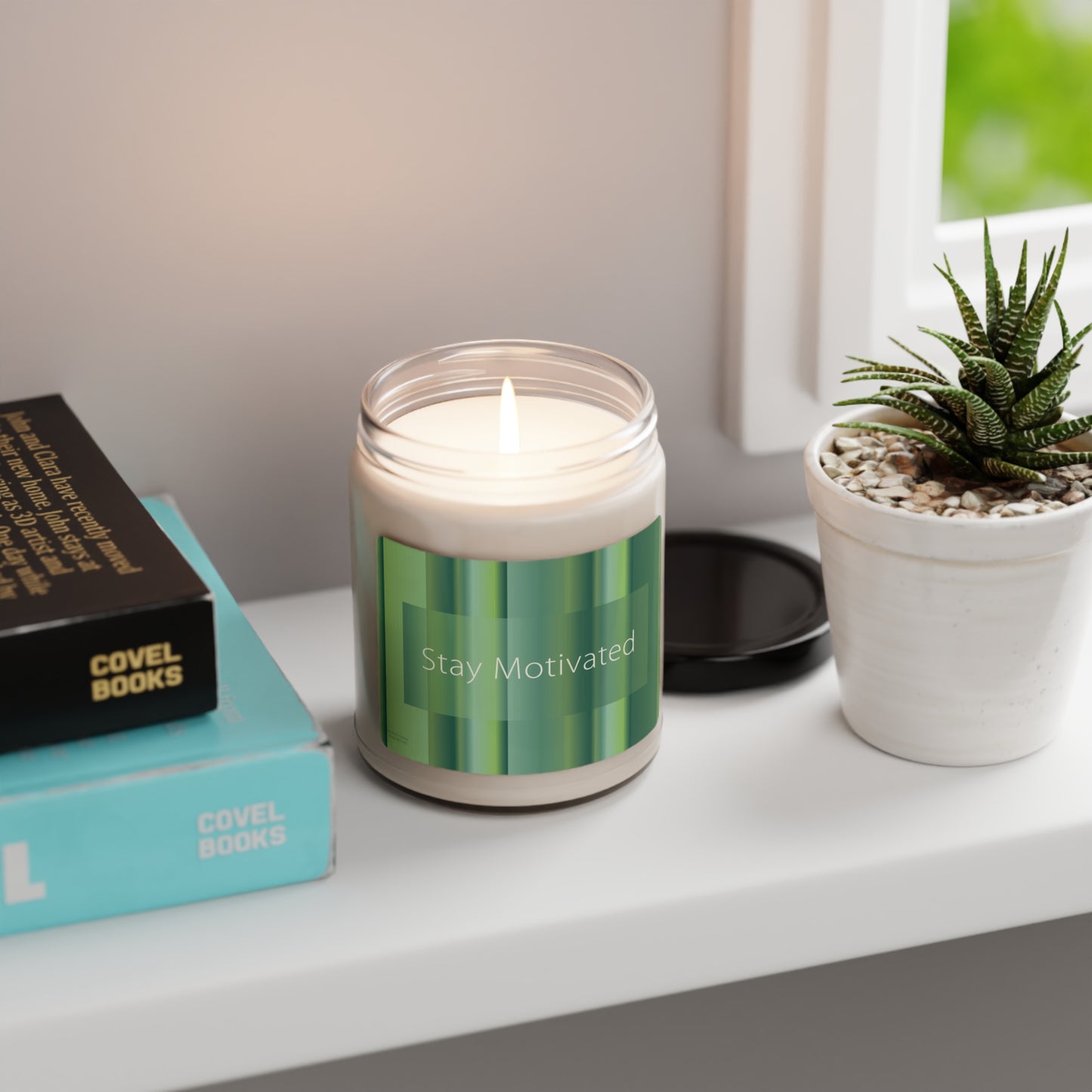 Scented Soy Candle, 9oz Stay Motivated - Design No.1100
