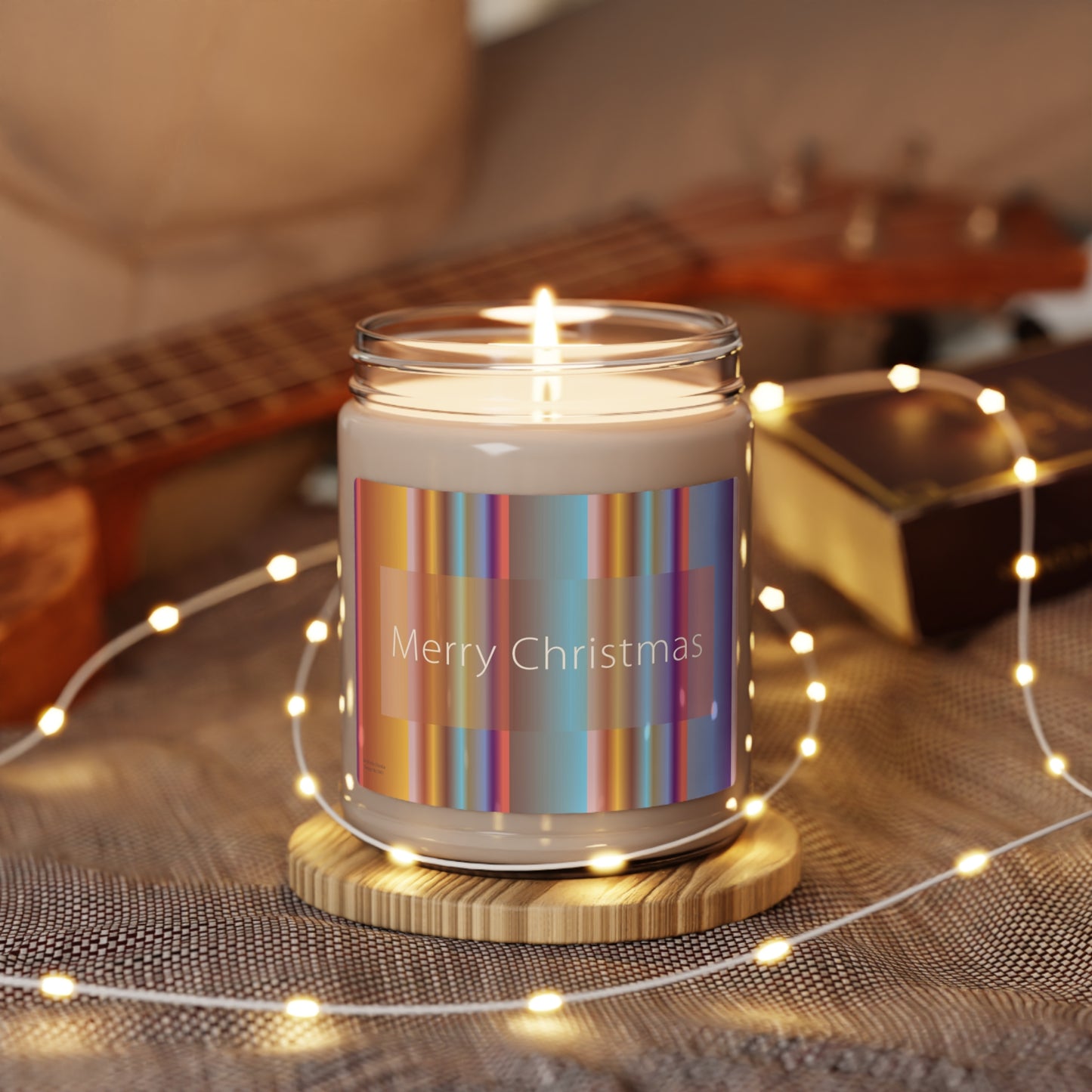 Scented Soy Candle, 9oz Merry Christmas - Design No.1801