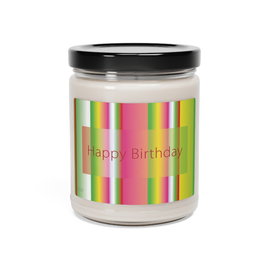 Scented Soy Candle, 9oz Happy Birthday - Design No.602
