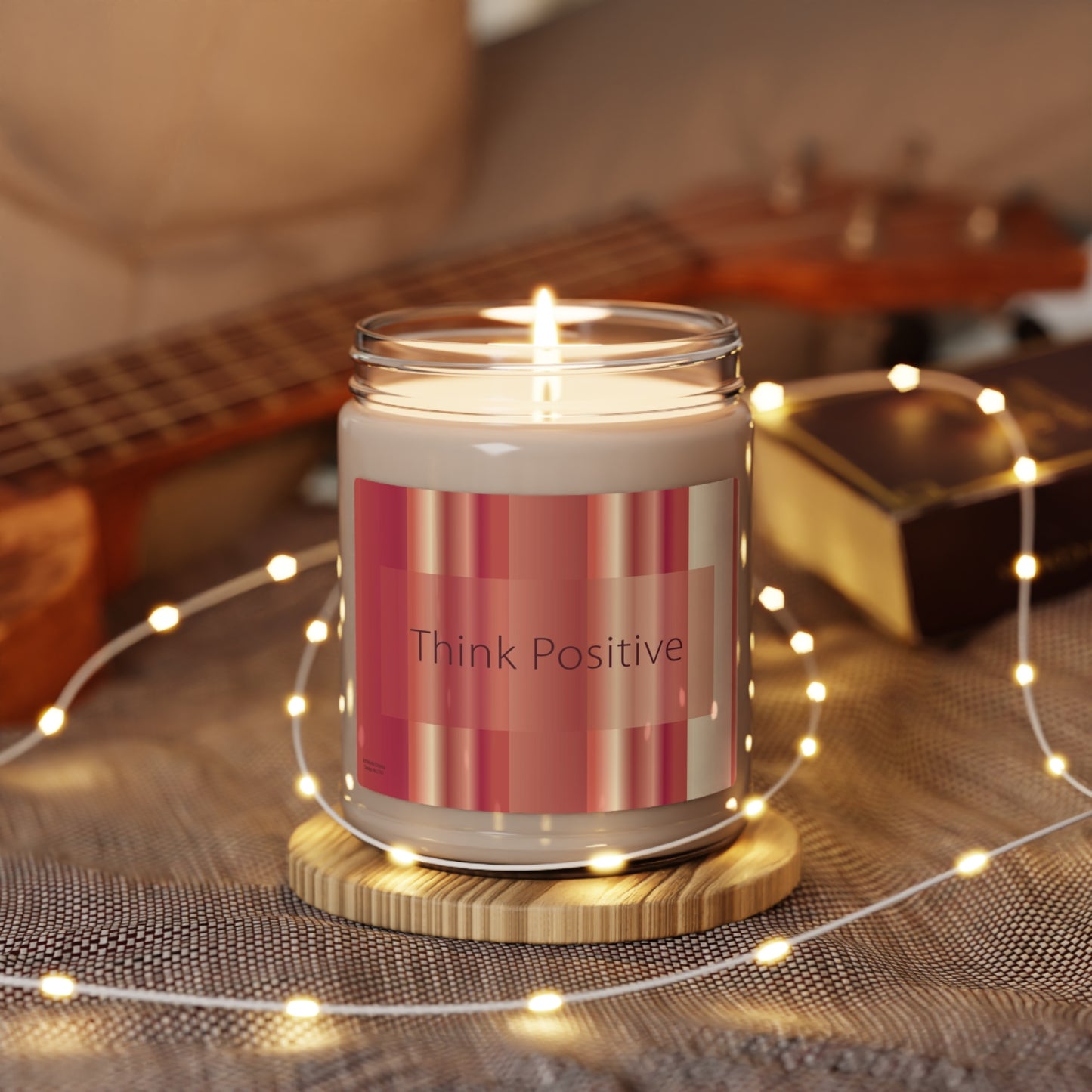 Scented Soy Candle, 9oz Think Positive - Design No.1101