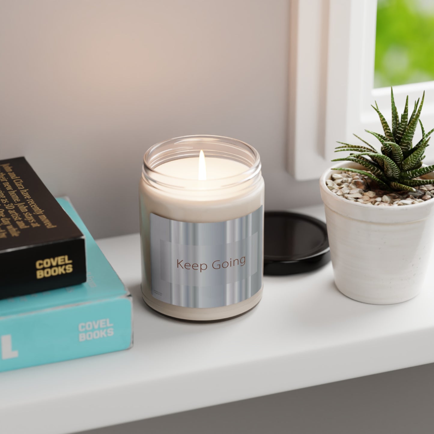 Scented Soy Candle, 9oz Keep Going - Design No.1500