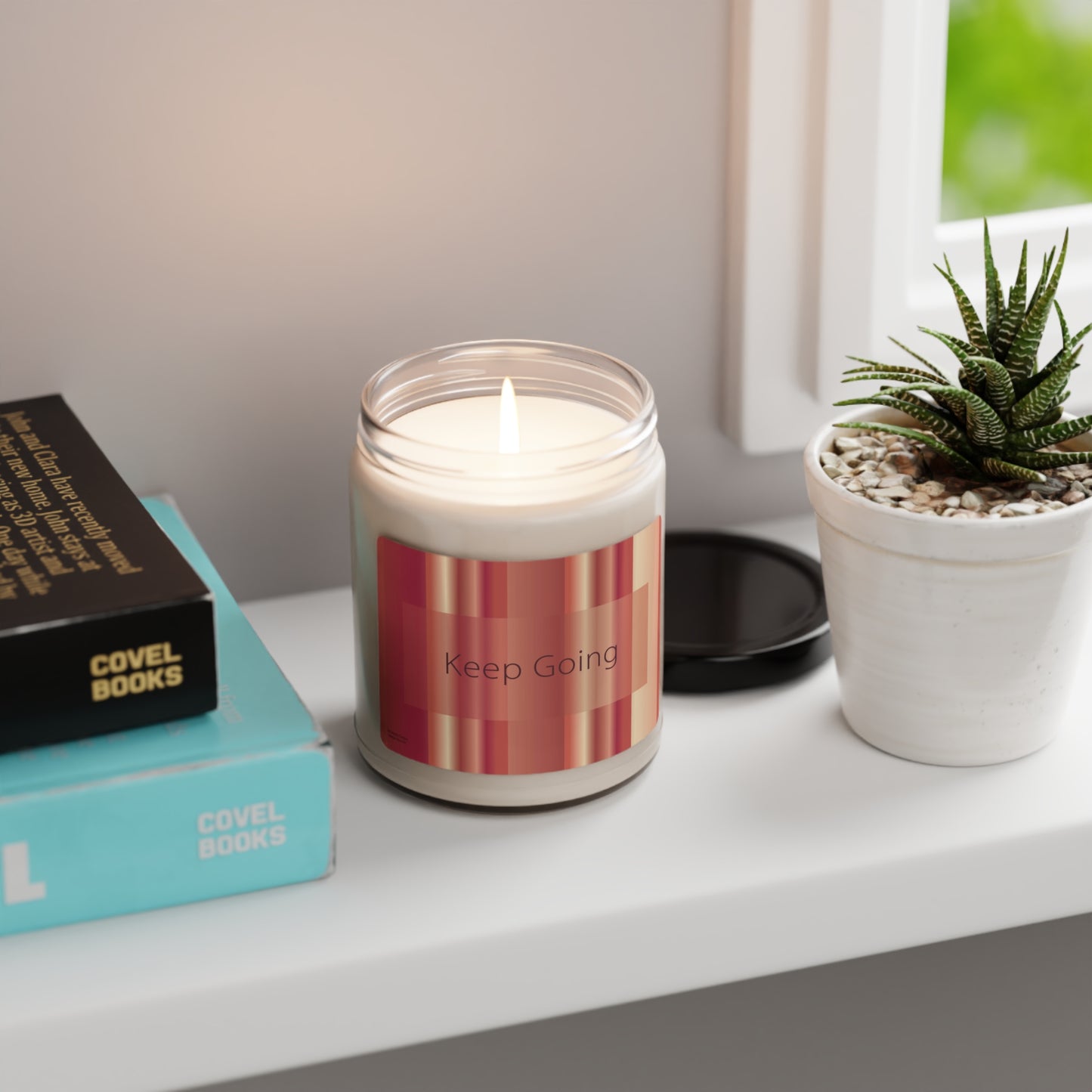 Scented Soy Candle, 9oz Keep Going - Design No.1101