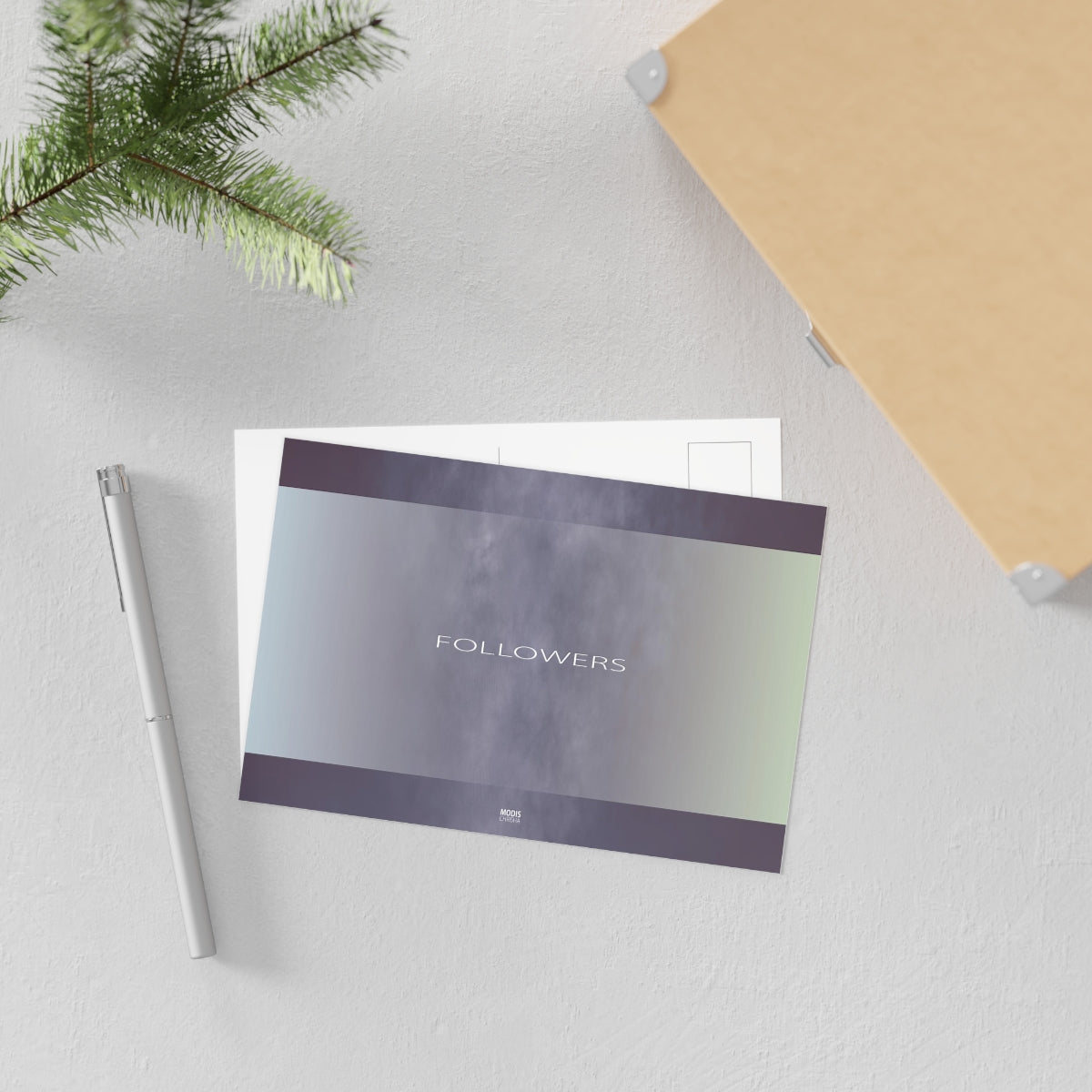 Fine Art Postcard (horizontal) - Design 'Followers'