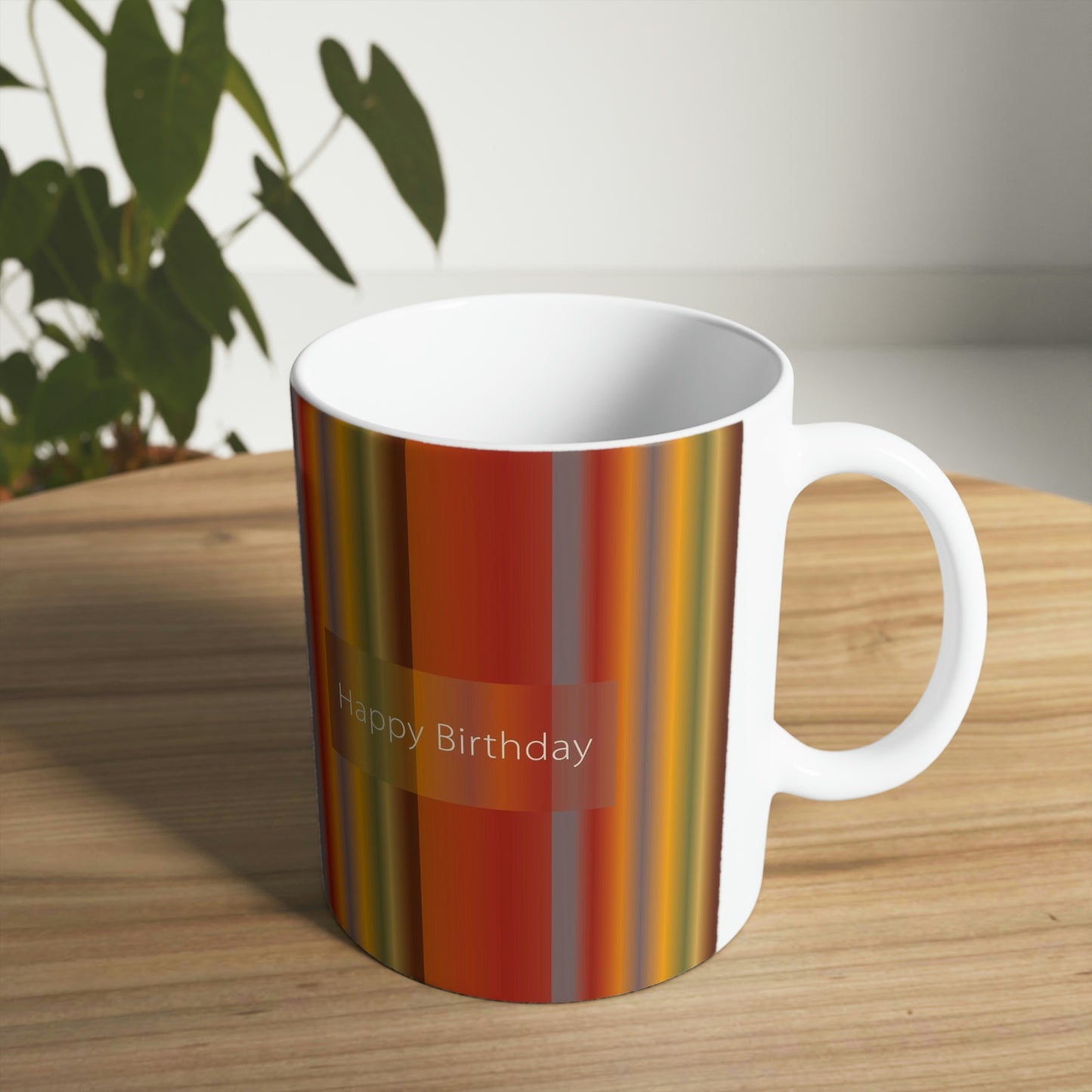 Ceramic Mug 11oz, Happy Birthday - Design No.1700