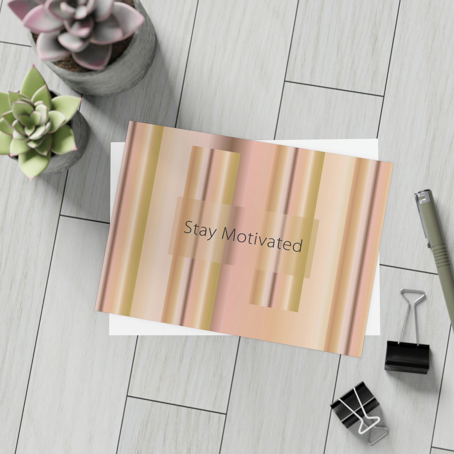 Art Greeting Postcard Horizontal (10, 30, and 50pcs) Stay Motivated - Design No.100