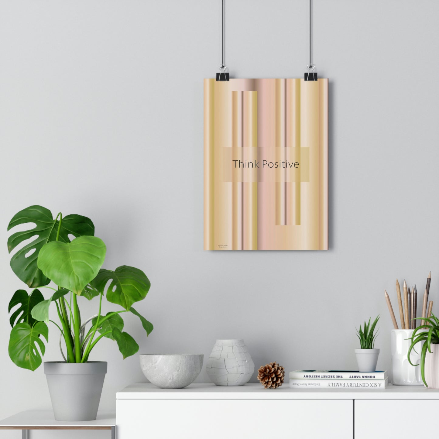 Giclée Art Print 8" x 11" Think Positive - Design No.100