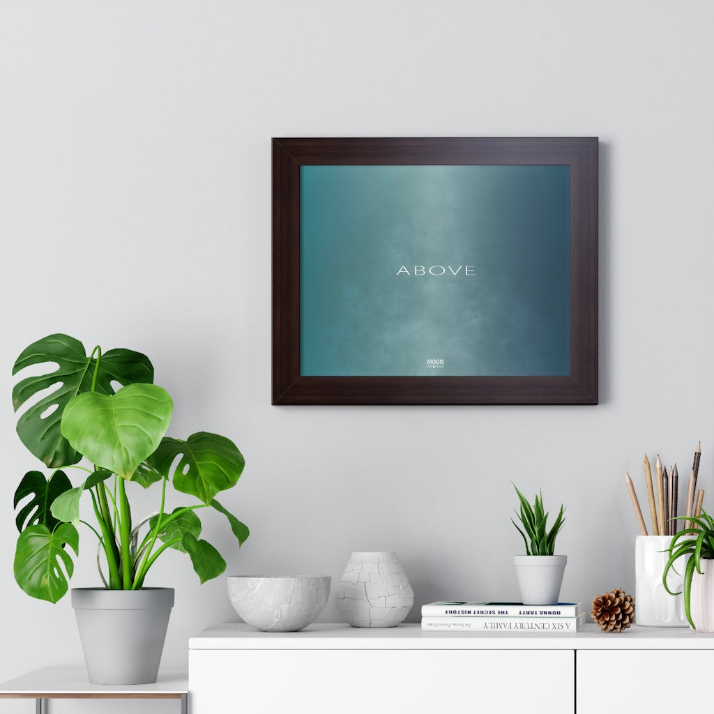 Poster Framed Horizontal 14" x 11" - Design Above
