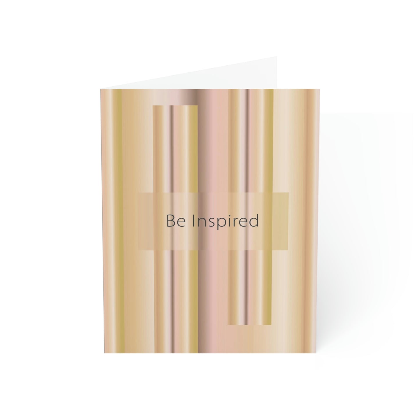 Folded Greeting Cards Vertical (1, 10, 30, and 50pcs) Be Inspired - Design No.100