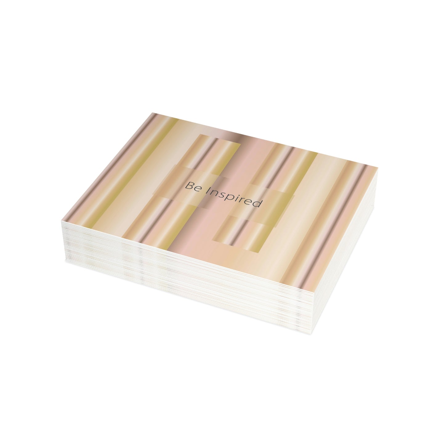 Folded Greeting Cards Horizontal (1, 10, 30, and 50pcs) Be Inspired - Design No.100