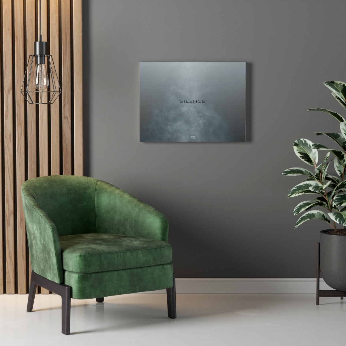 Stretched Canvas - 24" x 18" Design 'Silence'