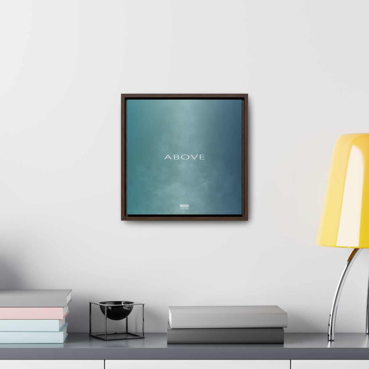 Canvas Gallery Wrap Square Framed 12" x 12" - Design Above