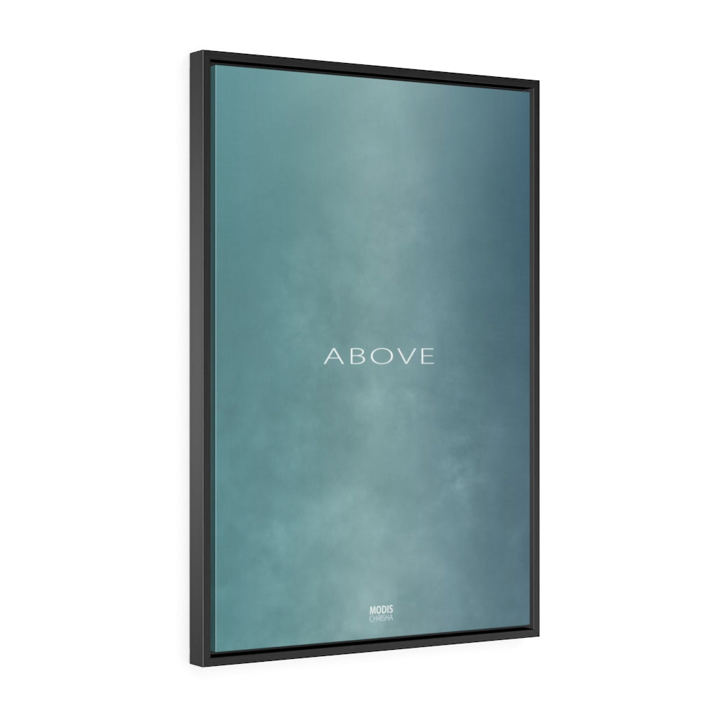 Canvas Gallery Wrap Framed Vertical 24“ x 36“ - Design Above