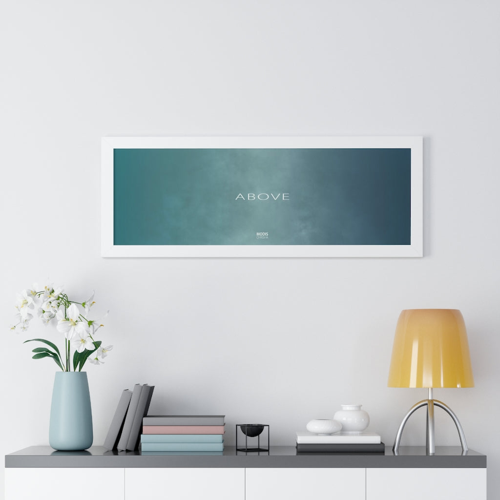 Poster Framed Horizontal 16“ x 16“ - Design Above