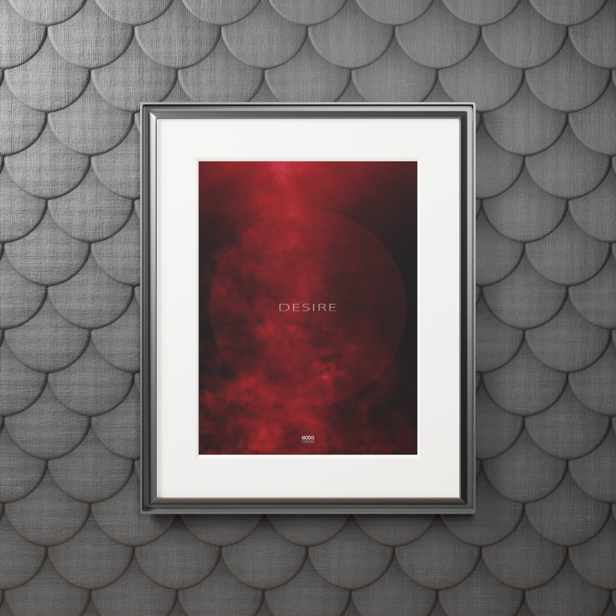 Fine Art Prints (Passepartout Paper Vertical Frame) 16" × 20" Design 'Desire'