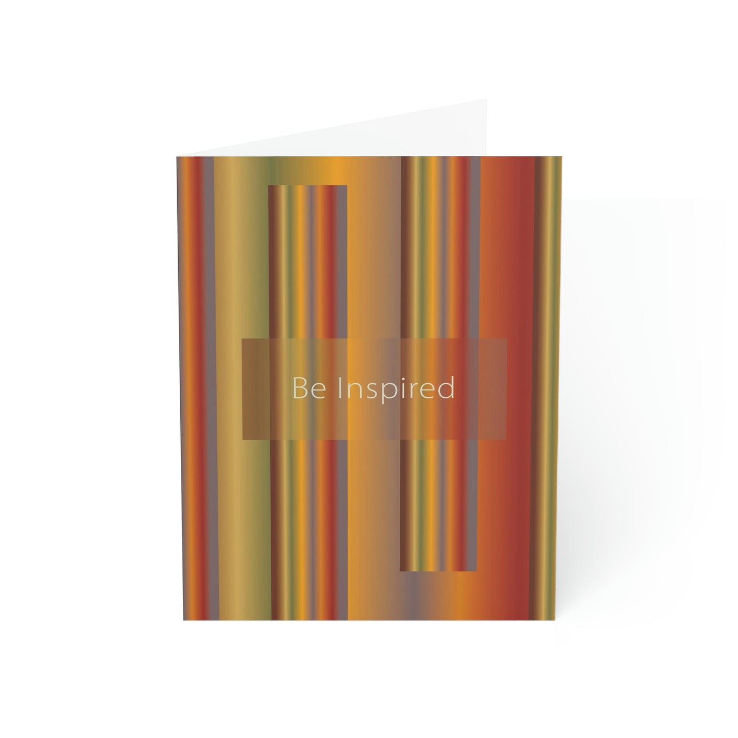 Folded Greeting Cards Vertical (1, 10, 30, and 50pcs) Be Inspired - Design No.1700