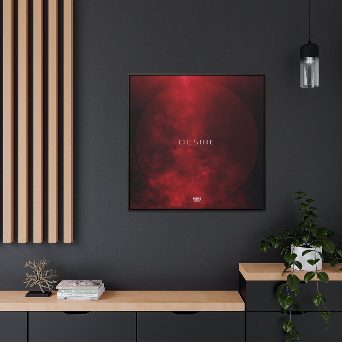 Desire - Square Framed Gallery Wrap Canvas, 36" x 36"