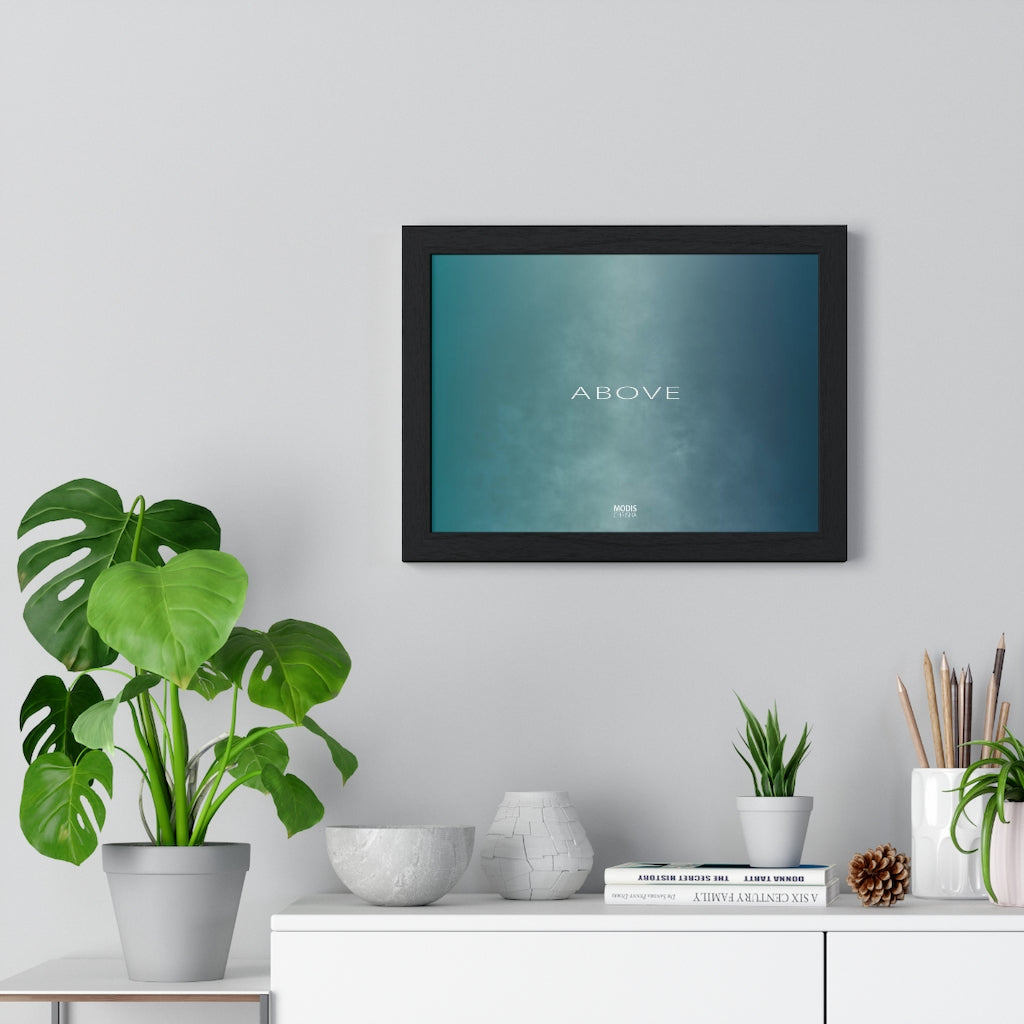Poster Framed Horizontal Premium 11" x 8" -Design Above