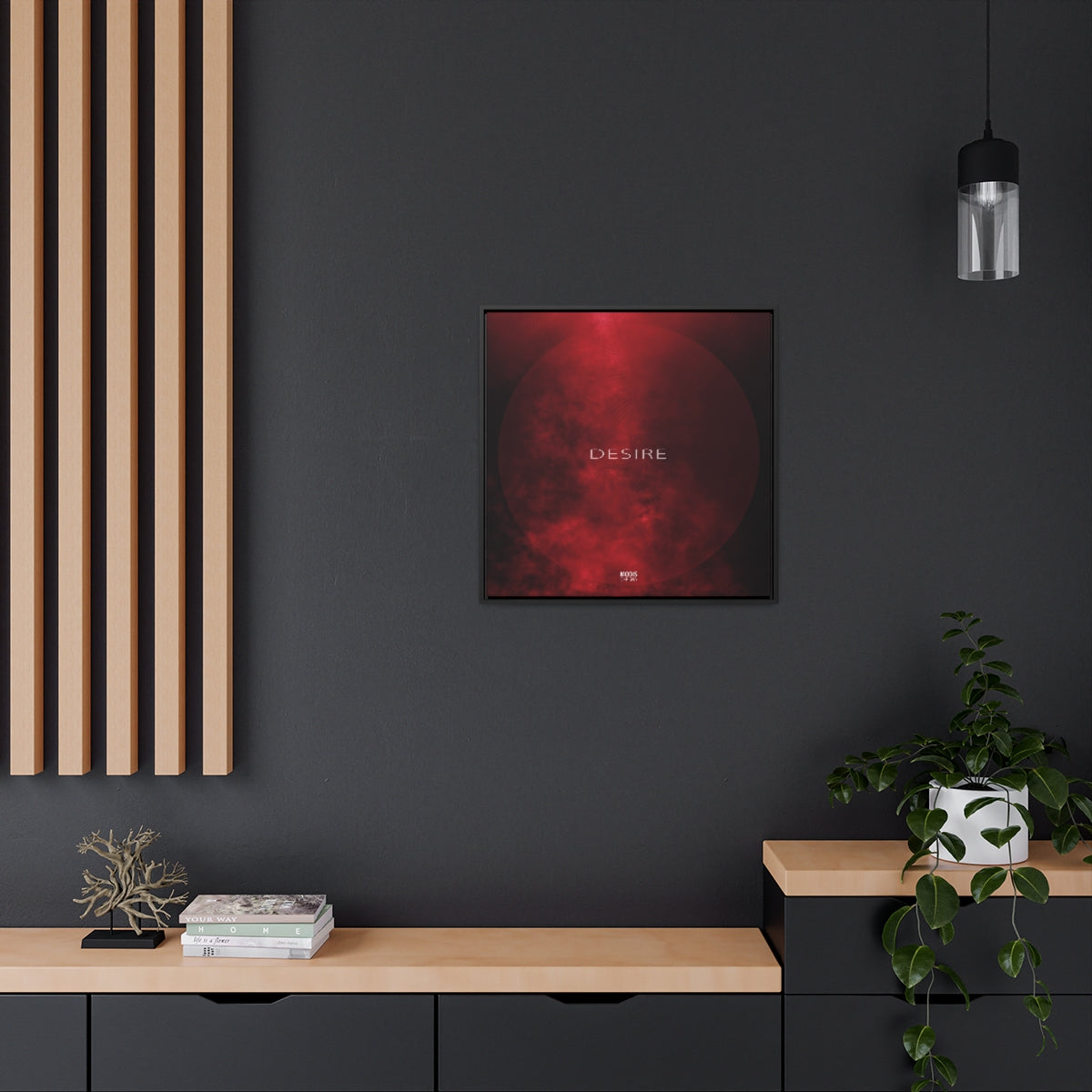 Desire - Square Framed Gallery Wrap Canvas, 24" x 24"