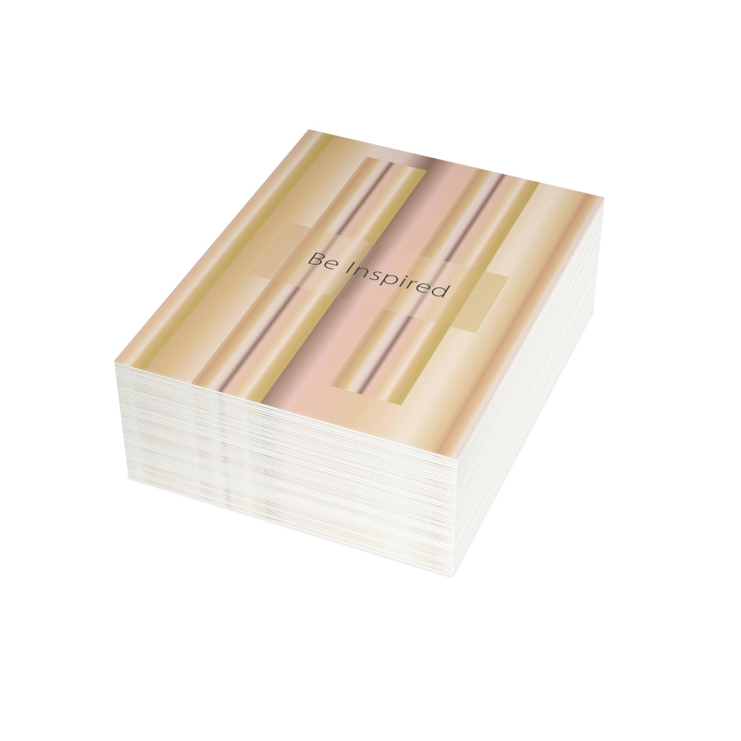 Folded Greeting Cards Vertical (1, 10, 30, and 50pcs) Be Inspired - Design No.100