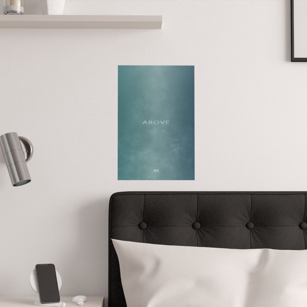 Satin Posters (210gsm) 12“ x 18" - Design Above