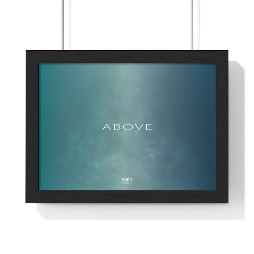 Poster Framed Horizontal Premium 11" x 8" -Design Above
