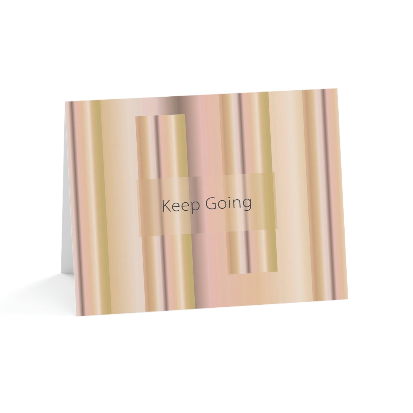 Folded Greeting Cards Horizontal (1, 10, 30, and 50pcs) Keep Going - Design No.100