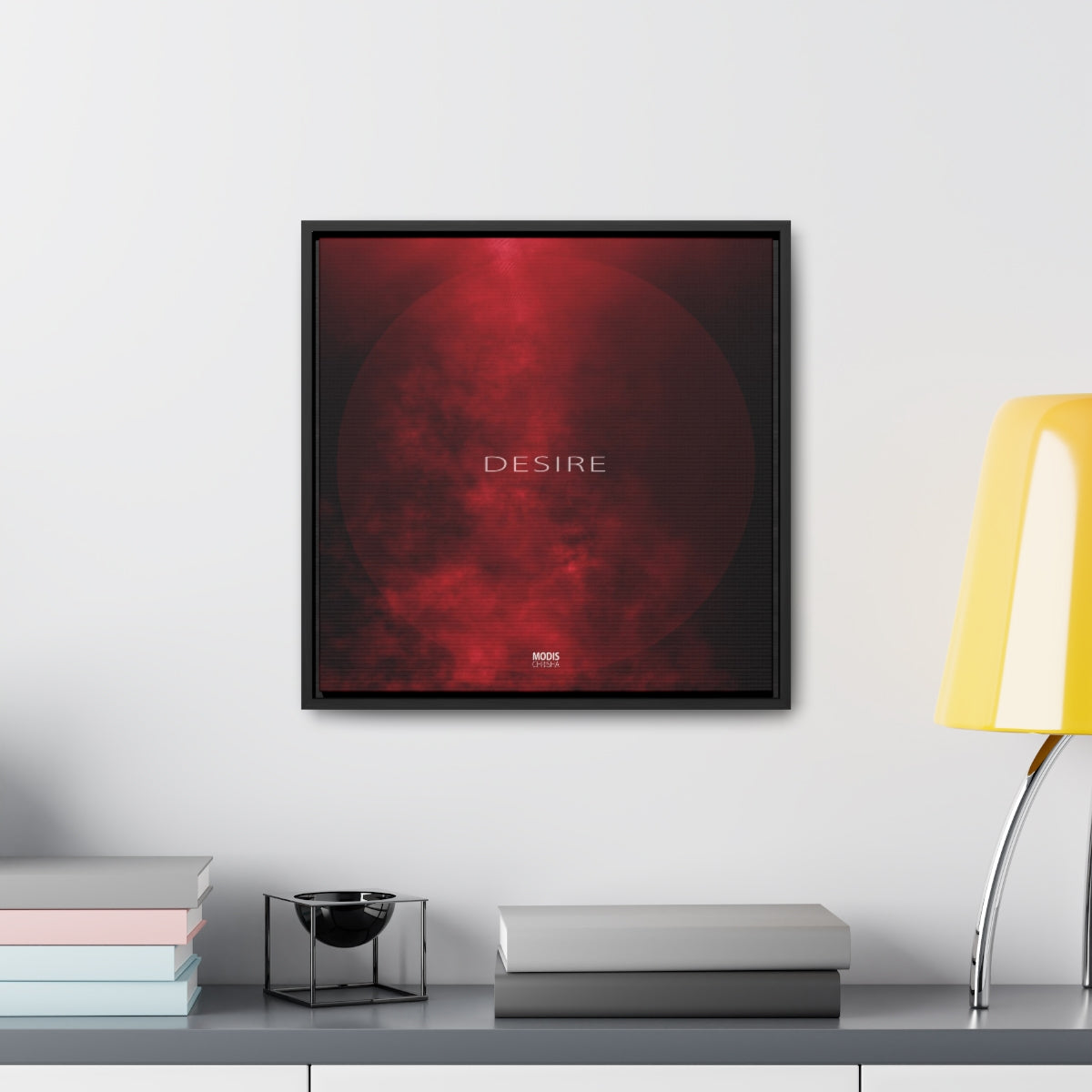 Desire - Square Framed Gallery Wrap Canvas, 16" x 16"