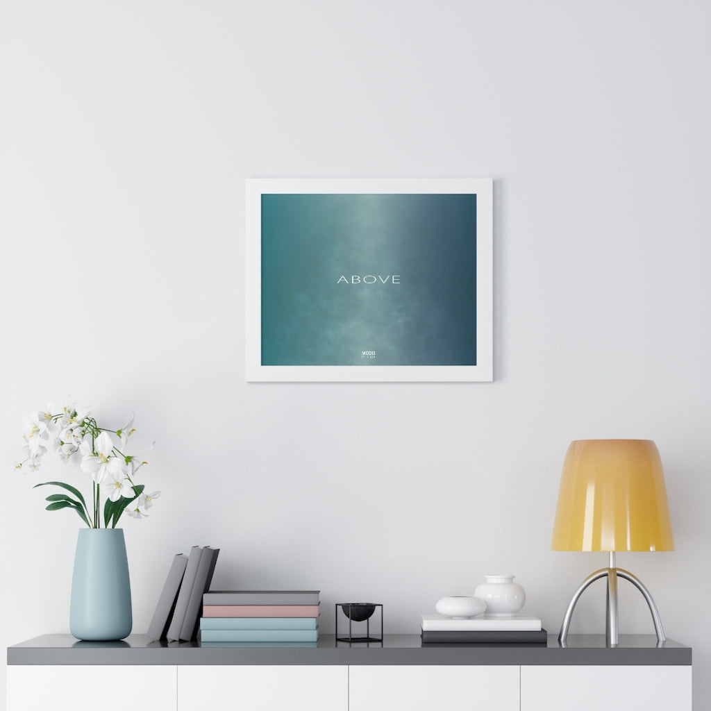 Poster Framed Horizontal 20“ x 16“ - Design Above