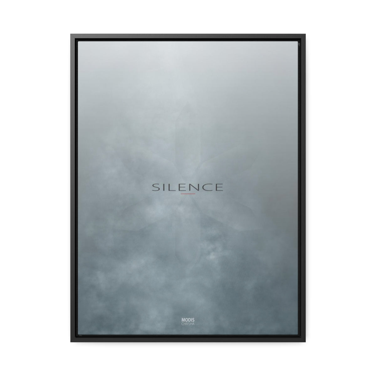 Vertical Framed Gallery Wrap Canvas - 18" x 24" Design 'Silence'