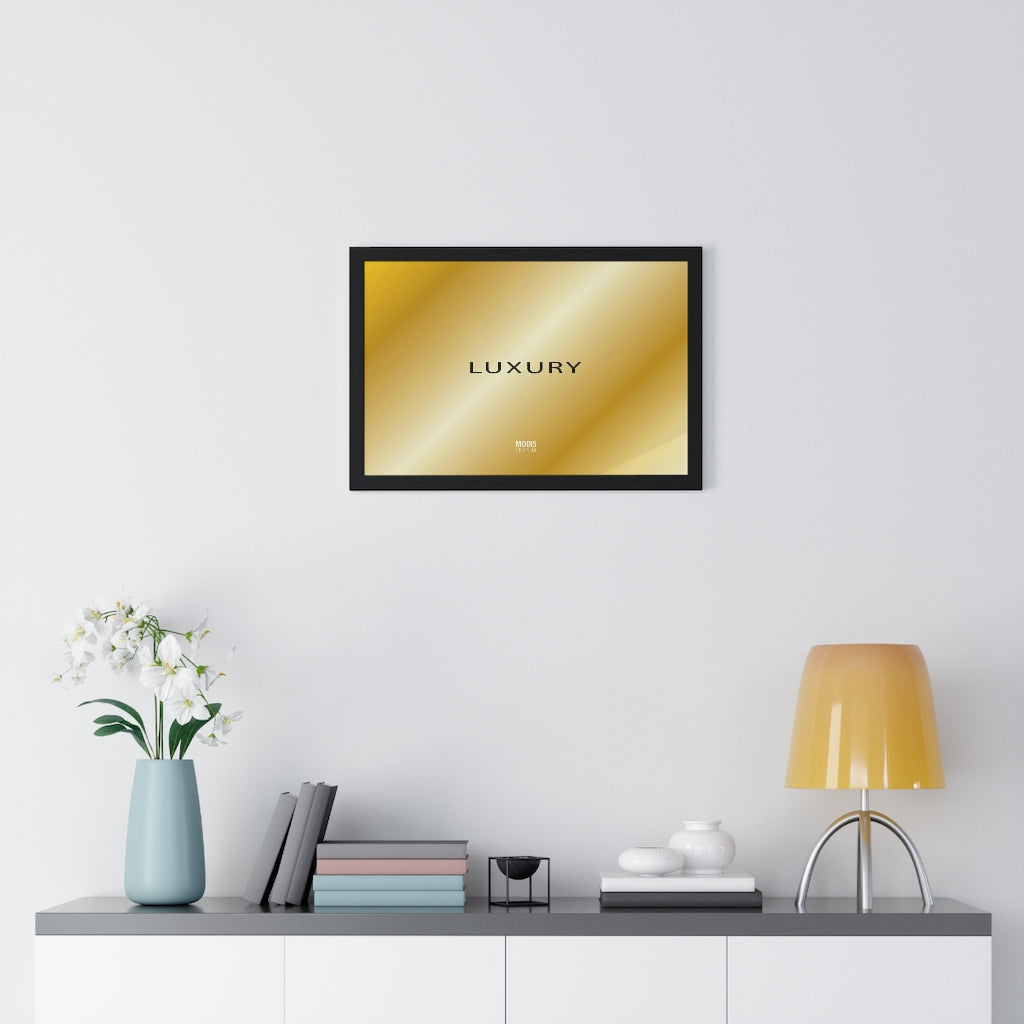 Poster Framed Horizontal Premium 18“ x 12“ - Design Luxury