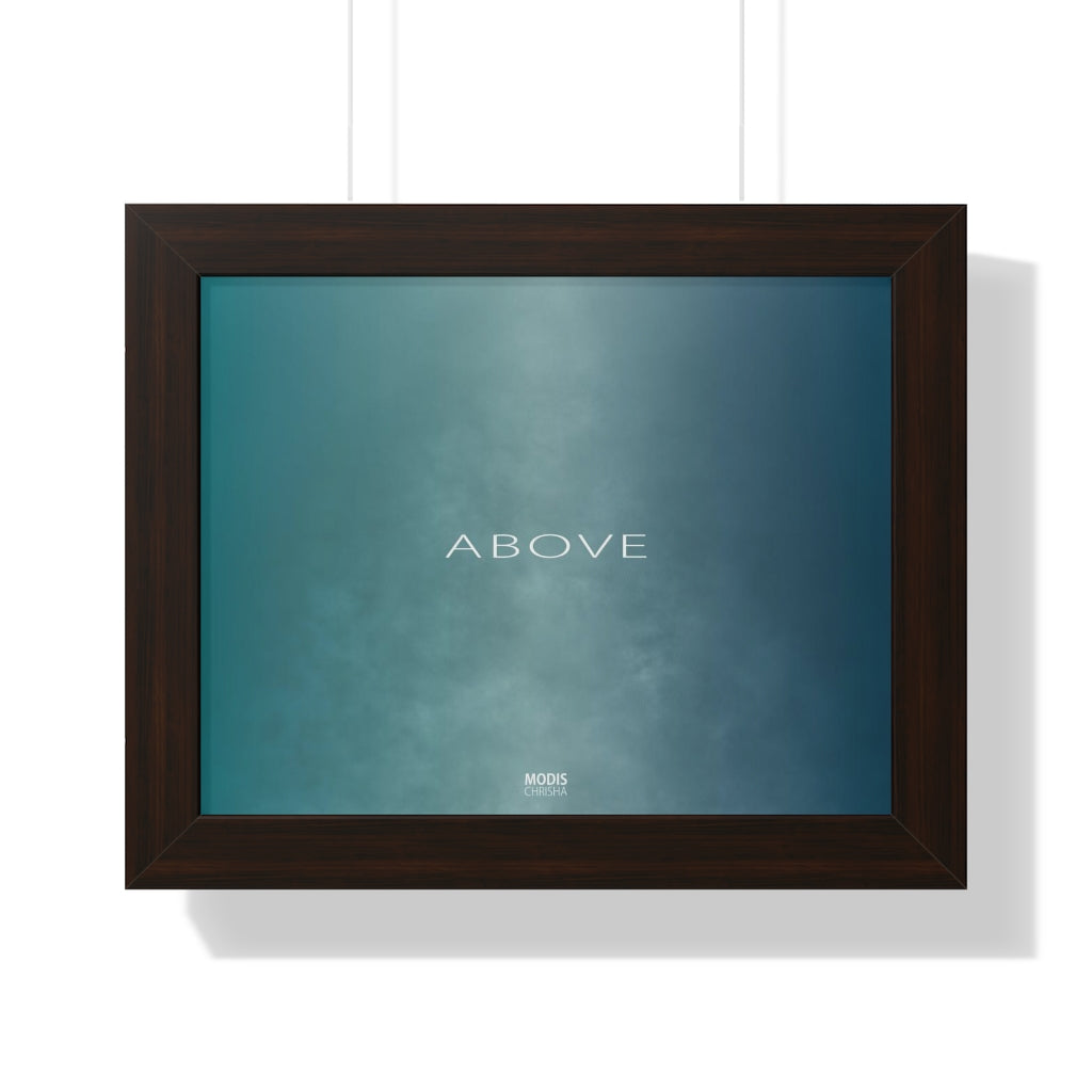 Poster Framed Horizontal 14" x 11" - Design Above