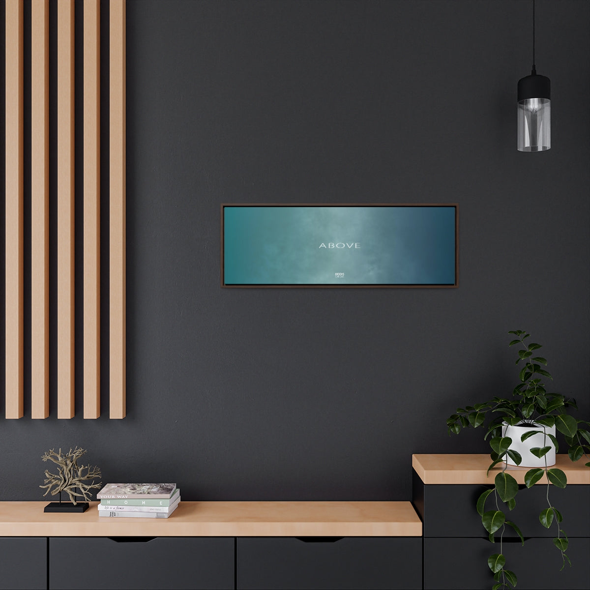 Canvas Gallery Canvas Wrap Framed Horizontal 36“ x 12“ - Design Above