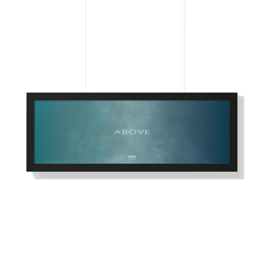 Poster Framed Horizontal 16“ x 16“ - Design Above