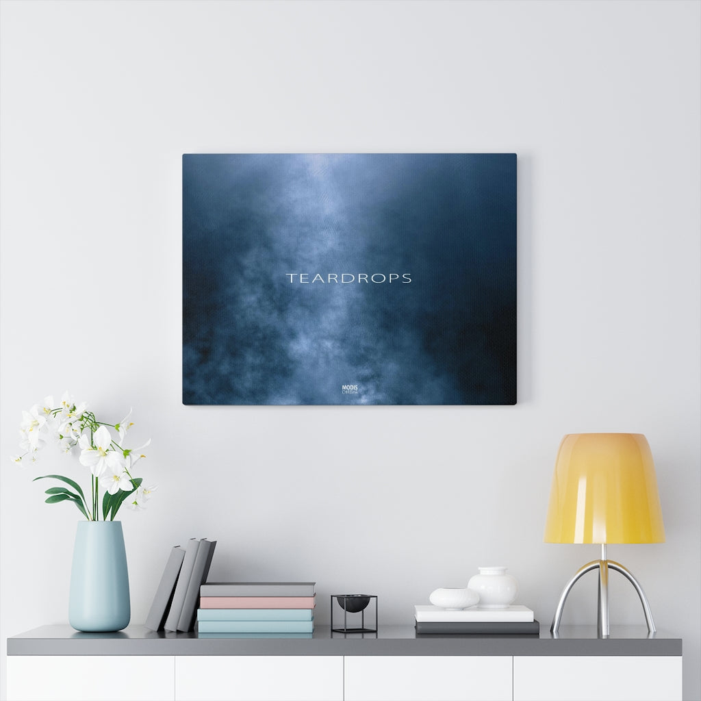 Teardrops - 24″ × 18″ Stretched Canvas