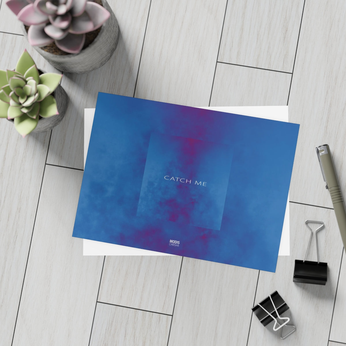 Art Postcards Horizontal (10, 30, and 50pcs) Design 'Catch me'