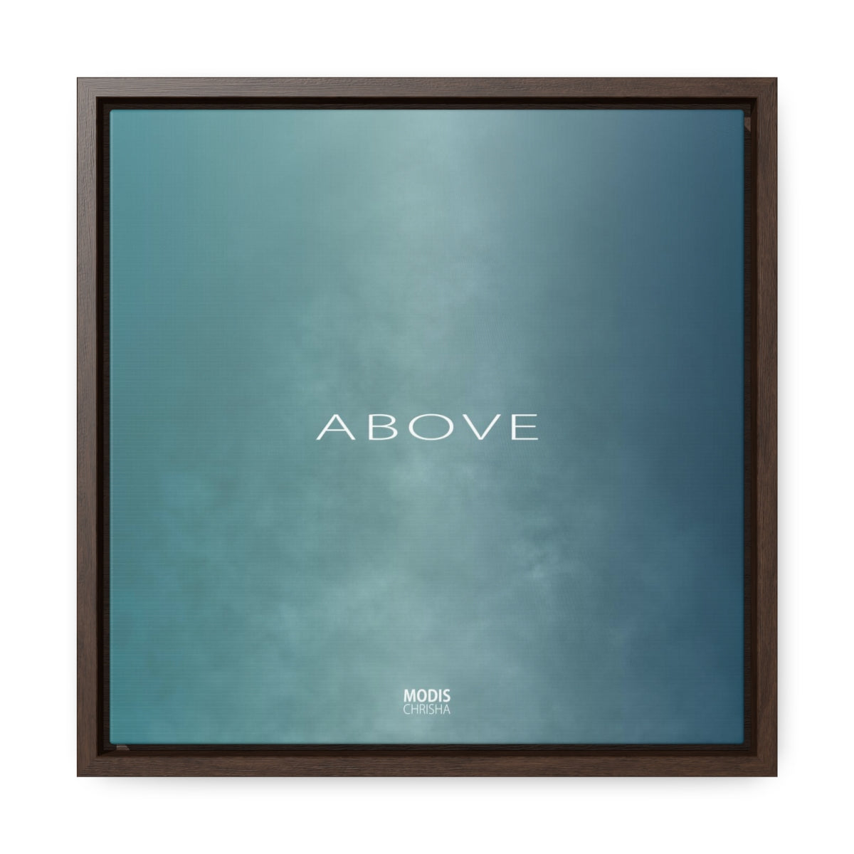 Canvas Gallery Wrap Square Framed 12" x 12" - Design Above