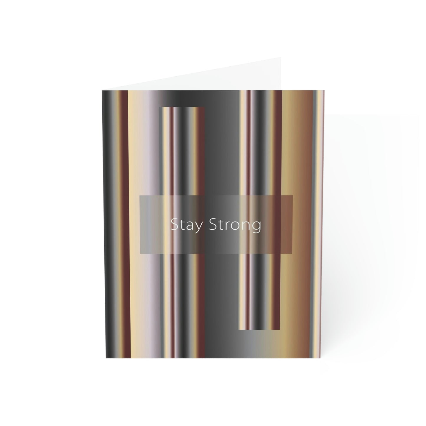 Folded Greeting Cards Vertical (1, 10, 30, and 50pcs) Stay Strong - Design No.700